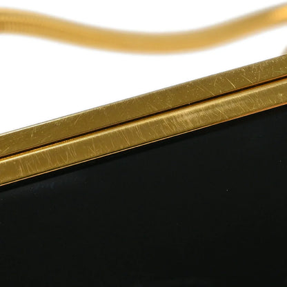 Chanel Black Acrylic Runway Lucite Minaudiere Box Shoulder Bag 97P