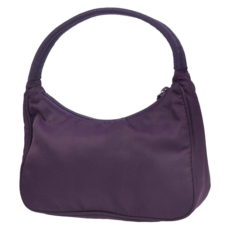 Prada Purple Nylon Handbag