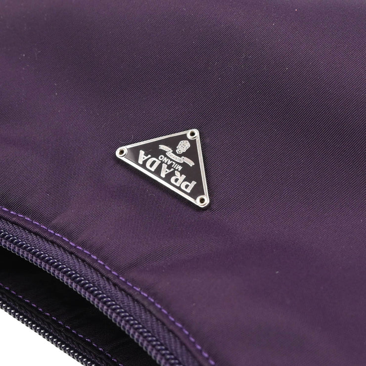 Prada Purple Nylon Handbag