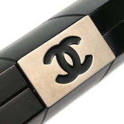 Chanel Black Plexiglass Choco Bar Minaudiere Clutch Bag