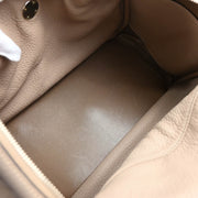 Hermes Gray Taurillon Clemence Lindy 34 Shoulder Bag