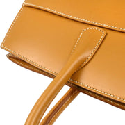 Hermes Natural Vache White Bus GM Tote Handbag