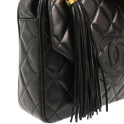Chanel Black Lambskin Camera Bag Large