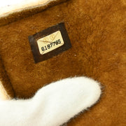 Chanel 2000-2001 Brown Mouton Mademoiselle Lock Shoulder Bag