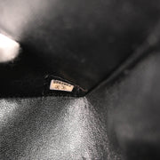 Chanel Black Canvas COCO Medium Classic Double Flap Shoulder Bag