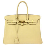 Hermes 2008 Parchemin Togo Birkin 35 Handbag