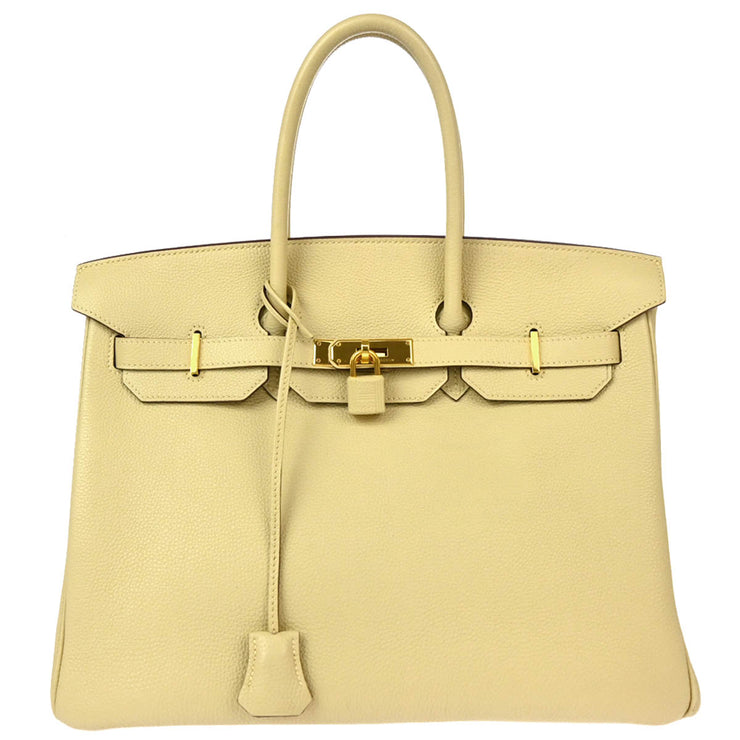 Hermes 2008 Parchemin Togo Birkin 35 Handbag