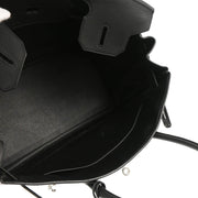 Hermes Black Taurillon Clemence Birkin 30 Handbag