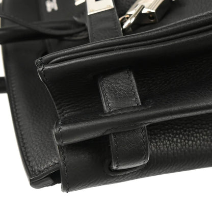 Hermes 2008 Black Taurillon Clemence Birkin 30 Handbag