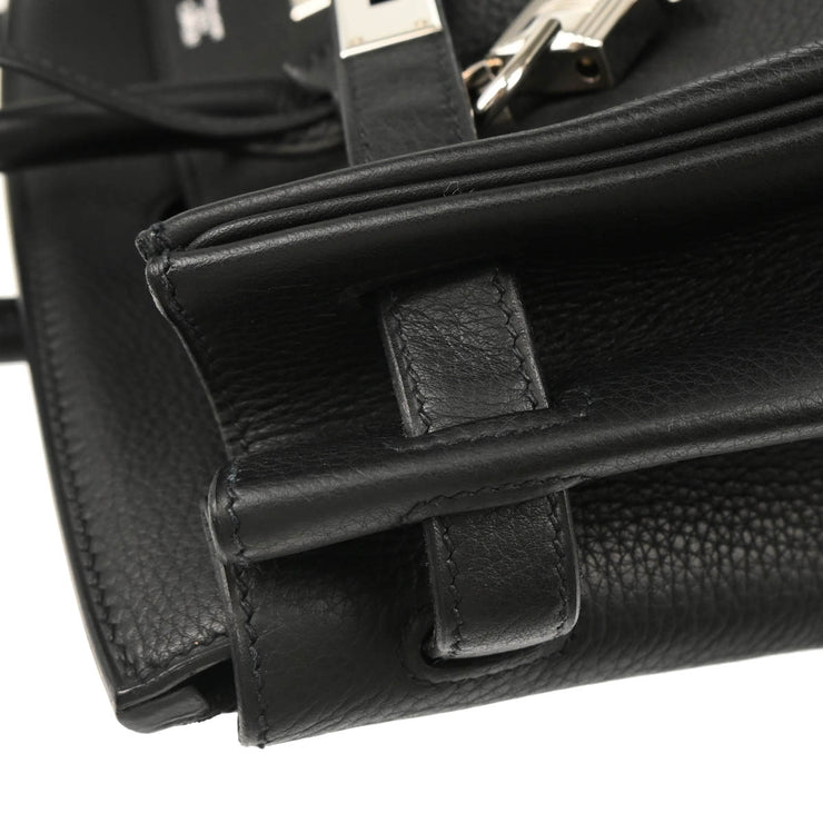 Hermes Black Taurillon Clemence Birkin 30 Handbag