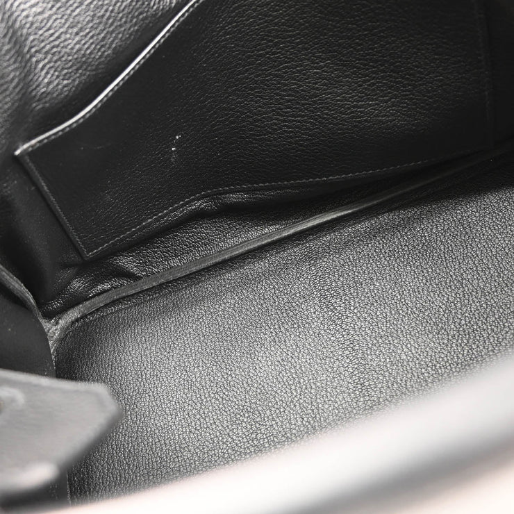 Hermes Black Taurillon Clemence Birkin 30 Handbag
