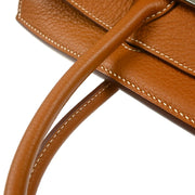 Hermes 2009 Gold Taurillon Clemence Birkin 30 Handbag