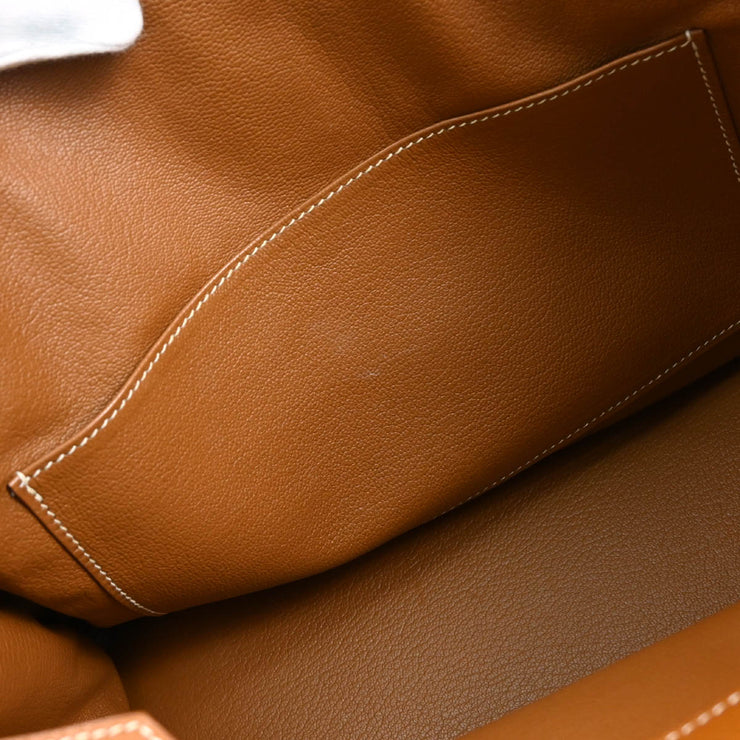 Hermes 2009 Gold Taurillon Clemence Birkin 30 Handbag