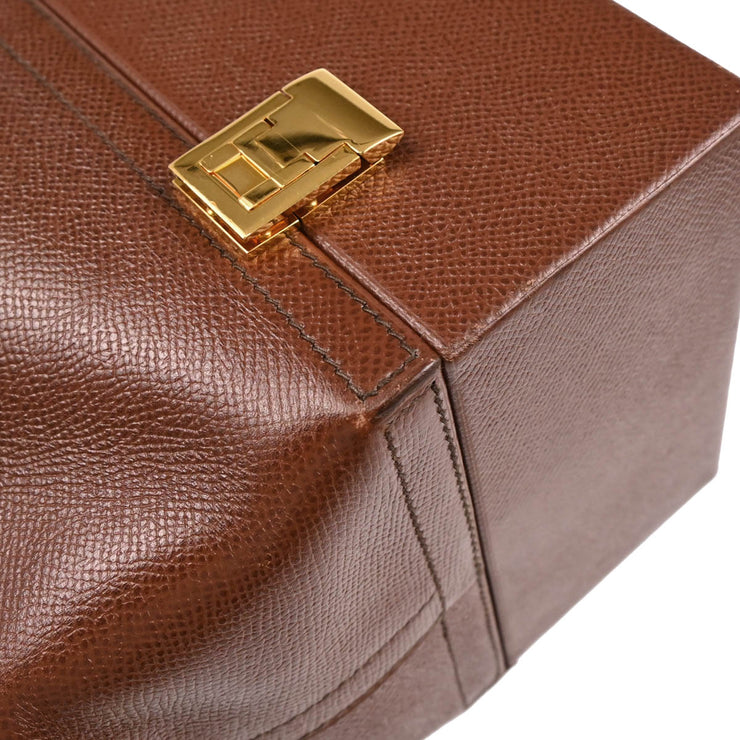 Hermes 1997 Brown Courchevel Mcpherson 2way Shoulder Handbag
