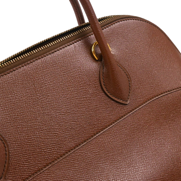 Hermes 1997 Brown Courchevel Mcpherson 2way Shoulder Handbag