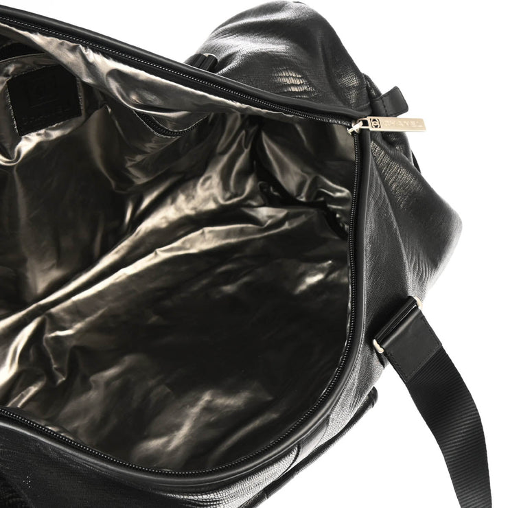 Chanel Black Canvas Sport Line Gym Bag