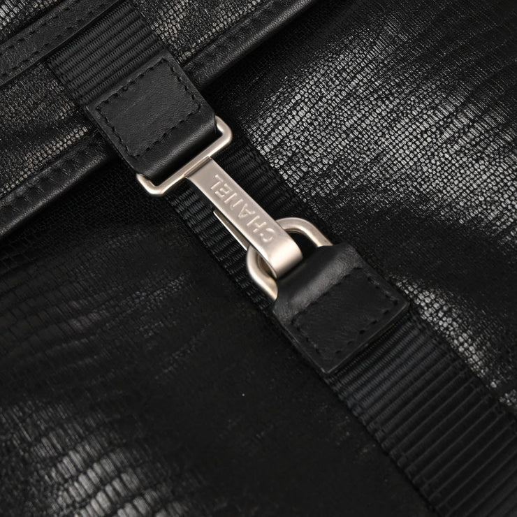 Chanel Black Canvas Sport Line Gym Bag