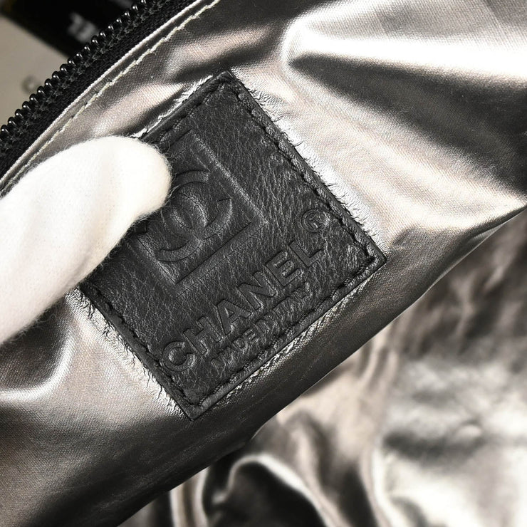 Chanel Black Canvas Sport Line Gym Bag
