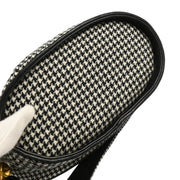 Chanel 1989-1991 Black White Cotton Houndstooth Binocular Bag