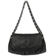 Chanel Black Caviar Chain Shoulder Bag