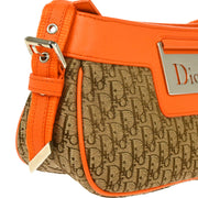 Christian Dior 2005 Orange Beige Street Chic Trotter Handbag