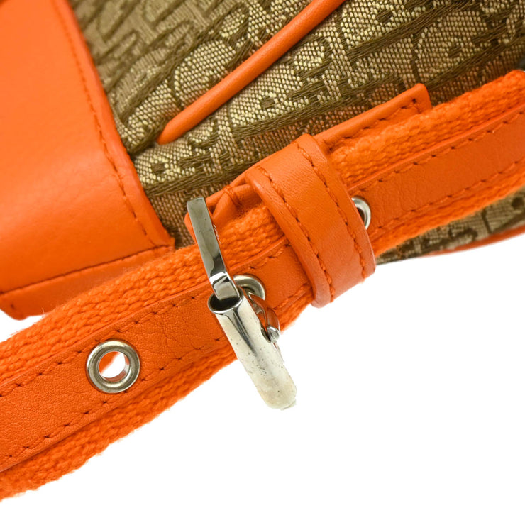 Christian Dior 2005 Orange Beige Street Chic Trotter Handbag
