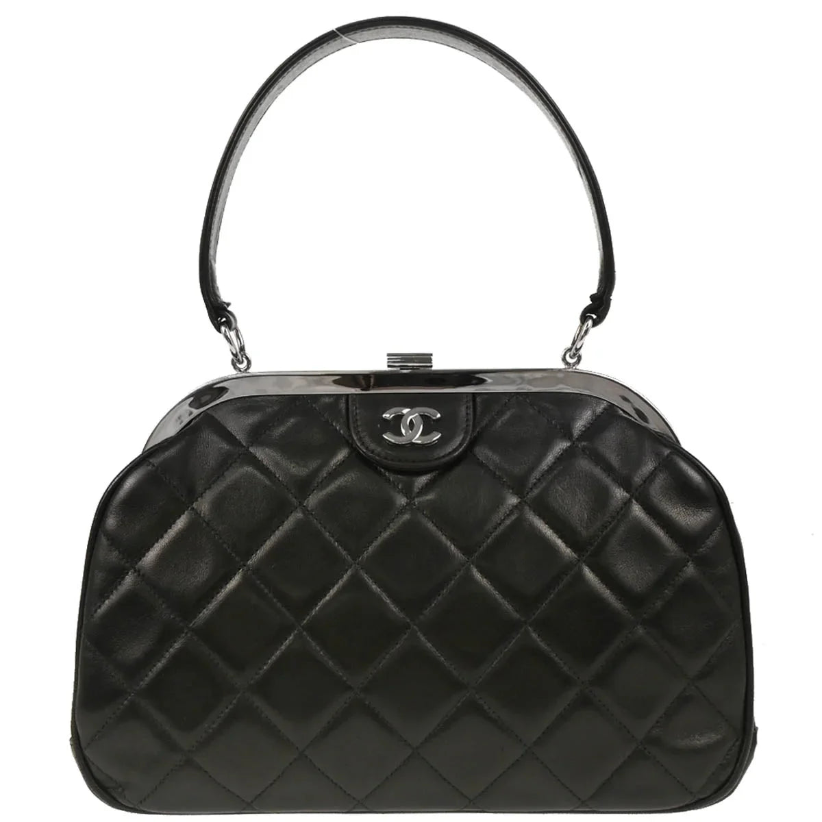 Chanel 1996-1997 Black Lambskin Handbag