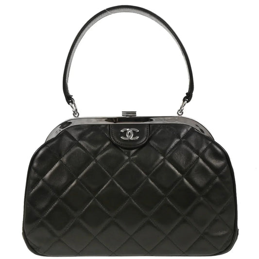 Chanel 1996-1997 Black Lambskin Handbag