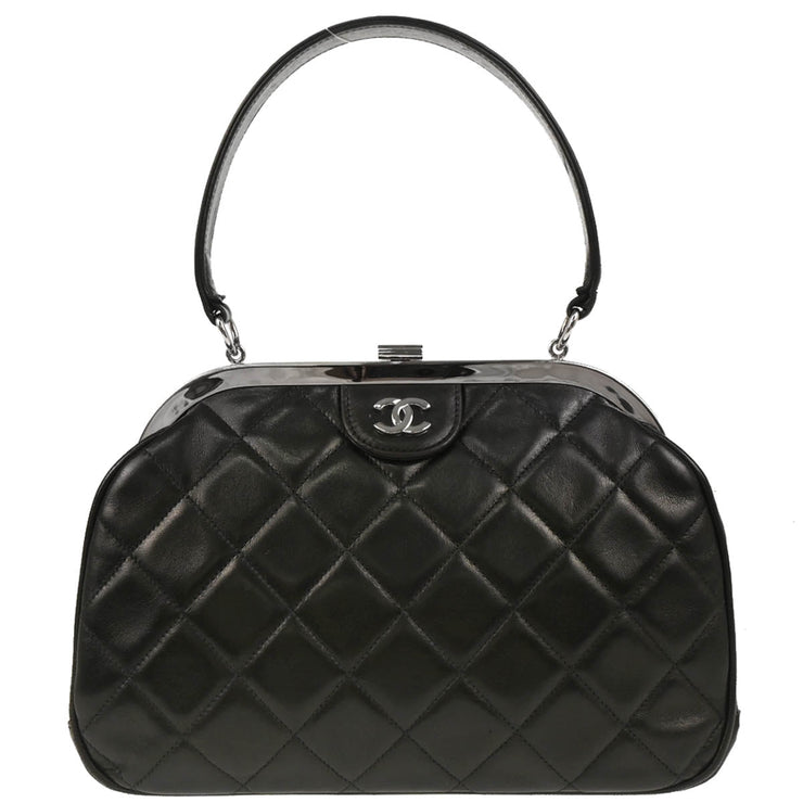 Chanel 1996-1997 Black Lambskin Handbag