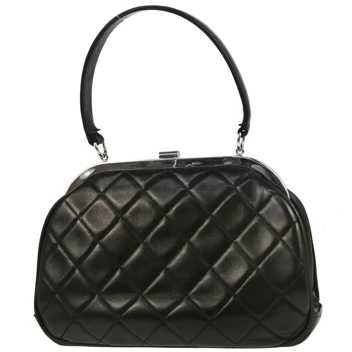 Chanel 1996-1997 Black Lambskin Handbag