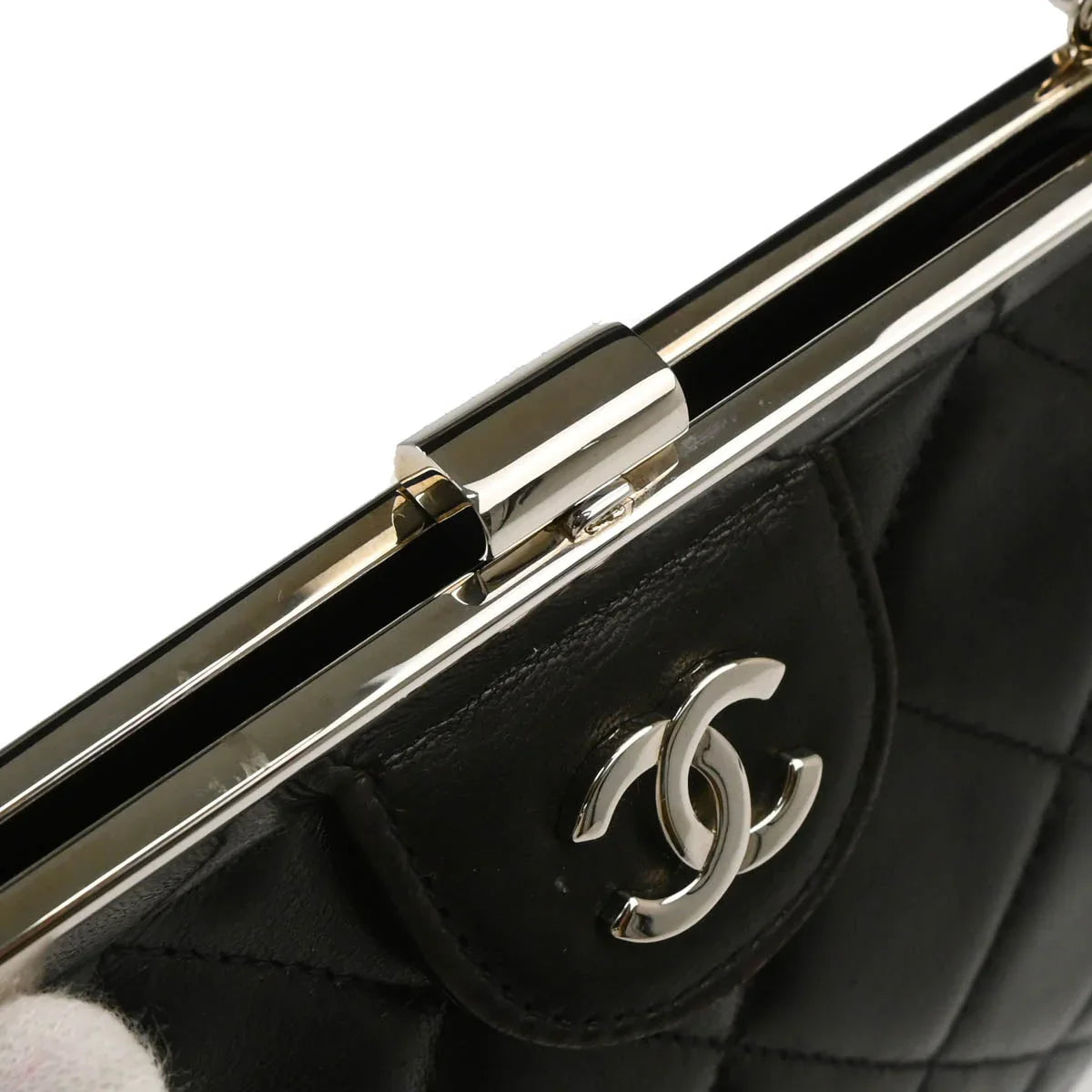Chanel 1996-1997 Black Lambskin Handbag
