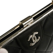 Chanel 1996-1997 Black Lambskin Handbag