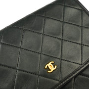 Chanel Black Lambskin Chain Shoulder Bag