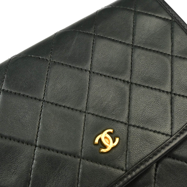 Chanel Black Lambskin Chain Shoulder Bag