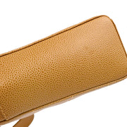 Chanel 2001-2003 Beige Caviar Wild Stitch Choco Bar Shoulder Bag