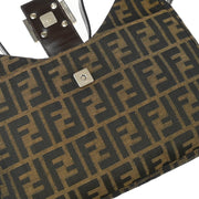 Fendi Brown Zucca Hobo Handbag
