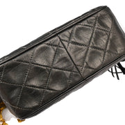 Chanel 1989-1991 Gray Lambskin Camera Bag Mini