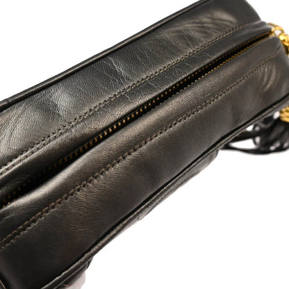 Chanel 1989-1991 Gray Lambskin Camera Bag Mini