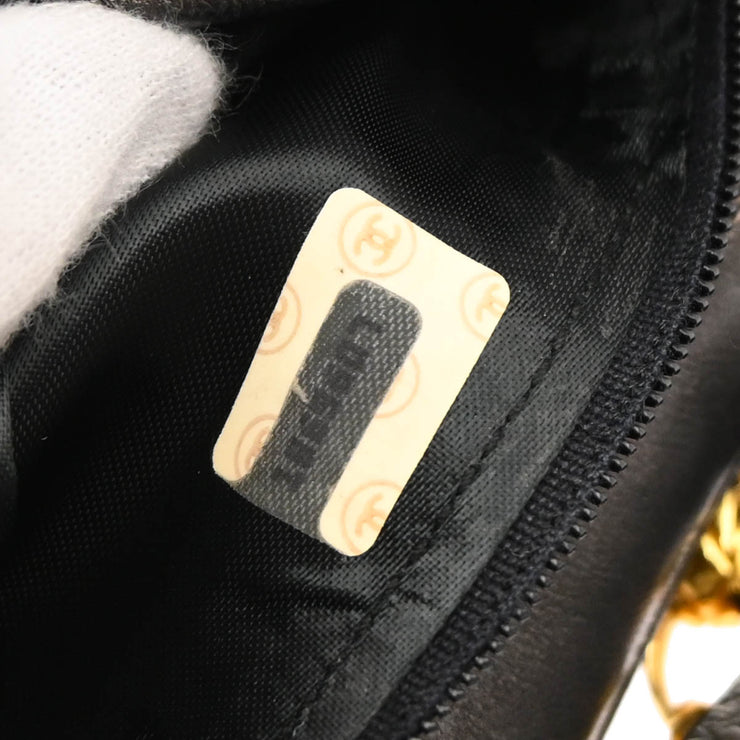 Chanel 1989-1991 Gray Lambskin Camera Bag Mini