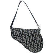 Christian Dior 2003 Black Trotter Saddle Handbag