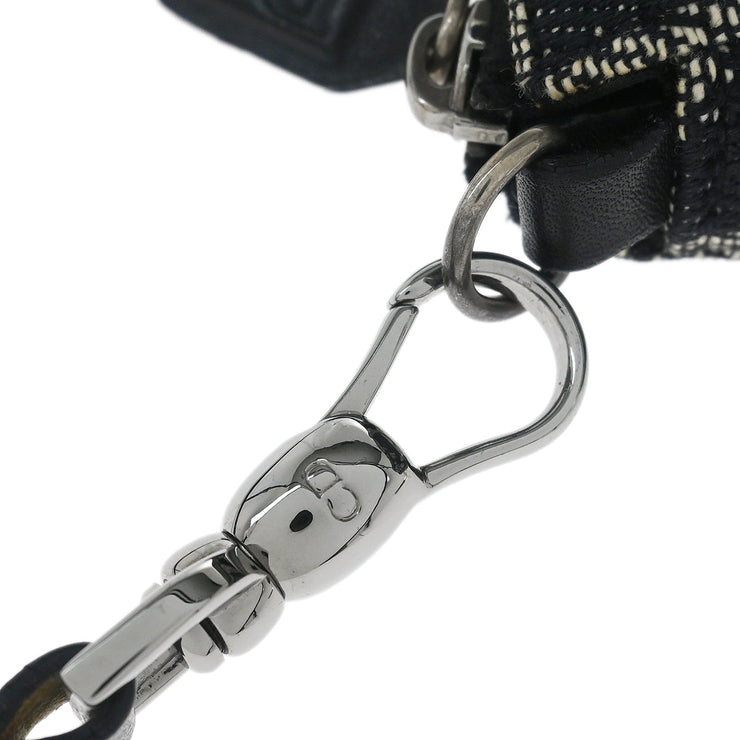 Christian Dior 2003 Black Trotter Saddle Handbag