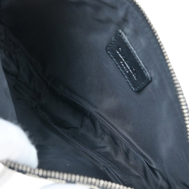 Christian Dior 2003 Black Trotter Saddle Handbag