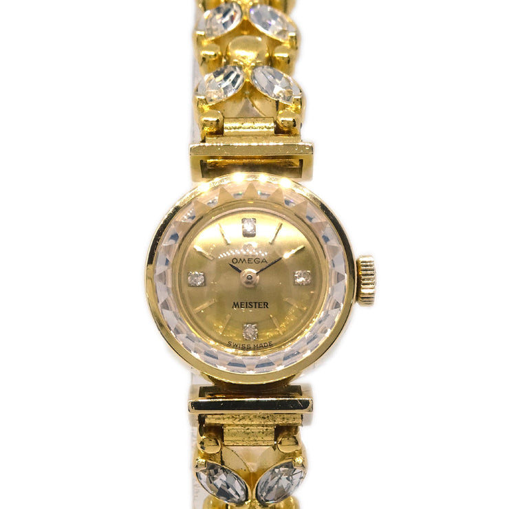 Omega De Ville Manual-winding Watch 18KYG Diamond Rhinestone