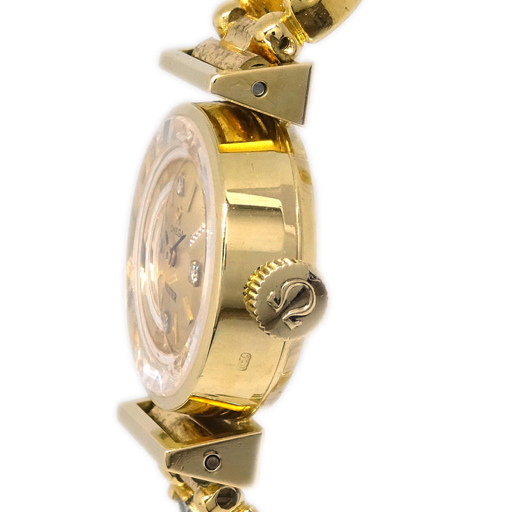 Omega De Ville Manual-winding Watch 18KYG Diamond Rhinestone