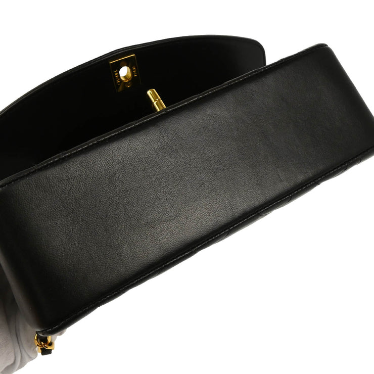 Chanel 1994-1996 Black Lambskin Small Diana Shoulder Bag