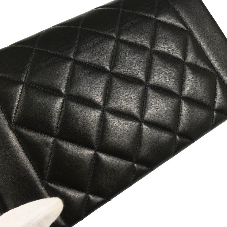Chanel 1994-1996 Black Lambskin Small Diana Shoulder Bag