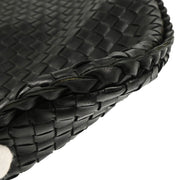 Bottega Veneta Black Intrecciato Hobo Handbag