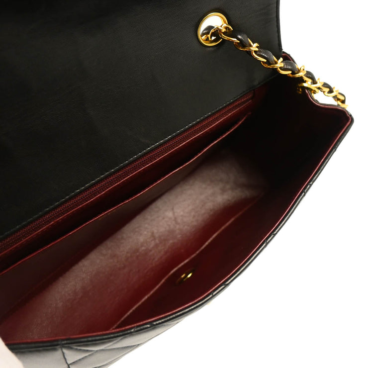 Chanel Black 1991-1994 Lambskin Medium Diana Shoulder Bag