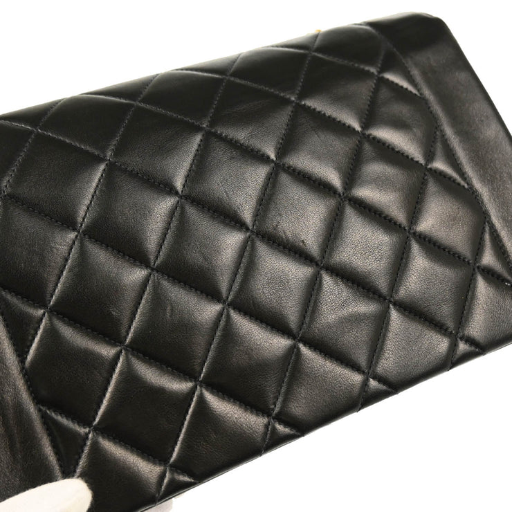 Chanel Black 1991-1994 Lambskin Medium Diana Shoulder Bag