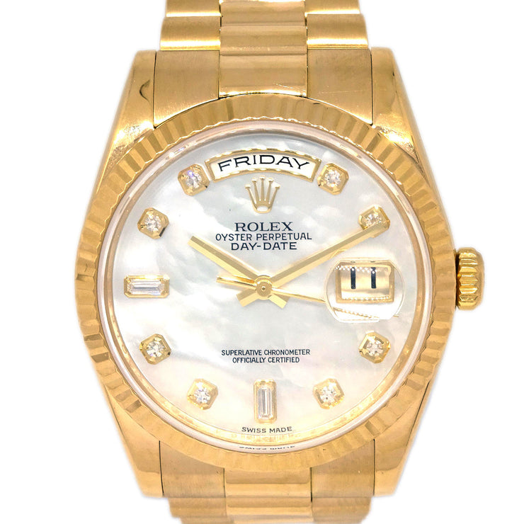 Rolex Oyster Perpetual Day Date Ref.118238 Self-winding Watch 36mm 18KYG
